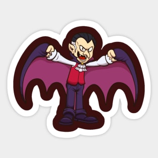 Cartoon Vampire Sticker